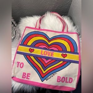NEW Brighton Rainbow Canvas Tote